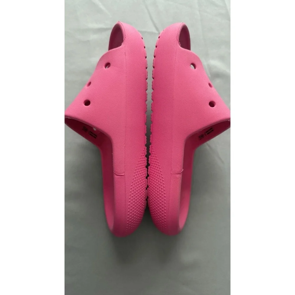 Crocs Slide Size 1 GUC for A Girl Pink See Pics For A Lil Discoloration